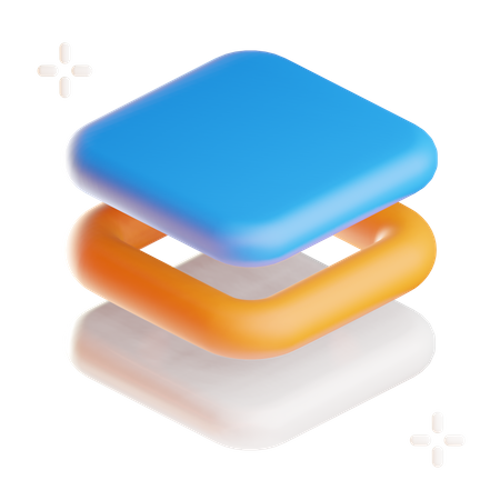 layers 3d illustration