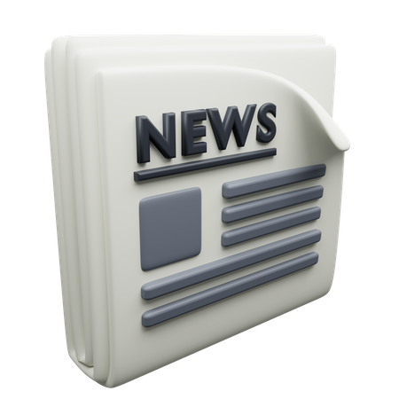 newspaper 3d illustration